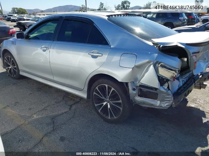 4T1BE46K18U745060 2008 Toyota Camry Se