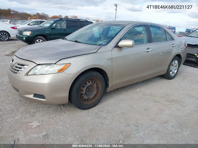 2008 Toyota Camry Le VIN: 4T1BE46K68U221127 Lot: 40806335