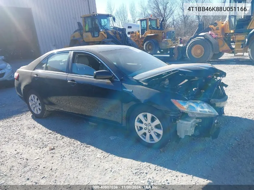 2008 Toyota Camry Hybrid VIN: 4T1BB46K88U051166 Lot: 40807036