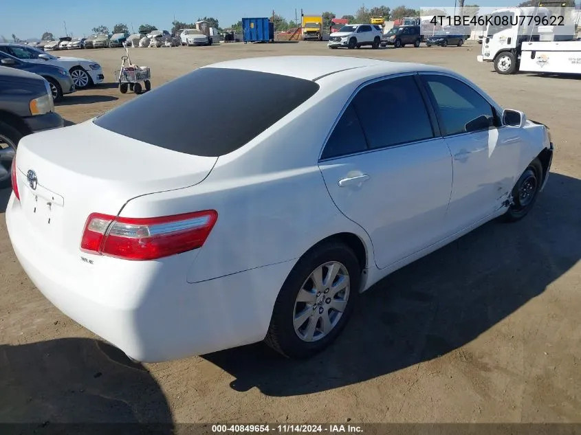 2008 Toyota Camry Xle VIN: 4T1BE46K08U779622 Lot: 40849654