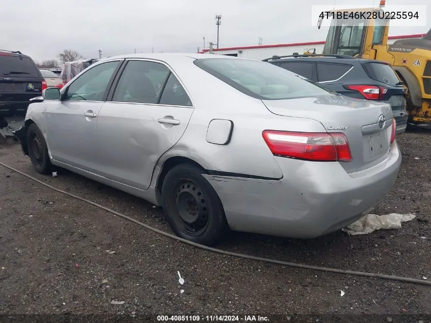 2008 Toyota Camry Le VIN: 4T1BE46K28U225594 Lot: 40851109