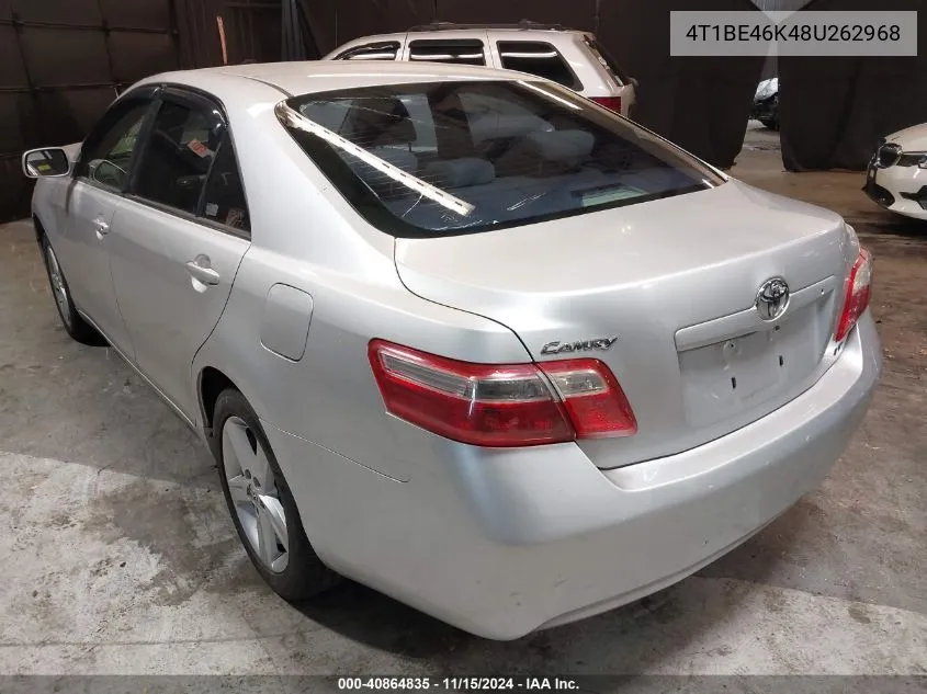 2008 Toyota Camry Le VIN: 4T1BE46K48U262968 Lot: 40864835