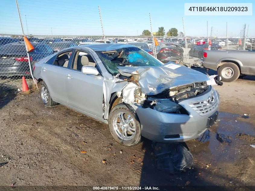 2008 Toyota Camry Le VIN: 4T1BE46K18U209323 Lot: 40879475