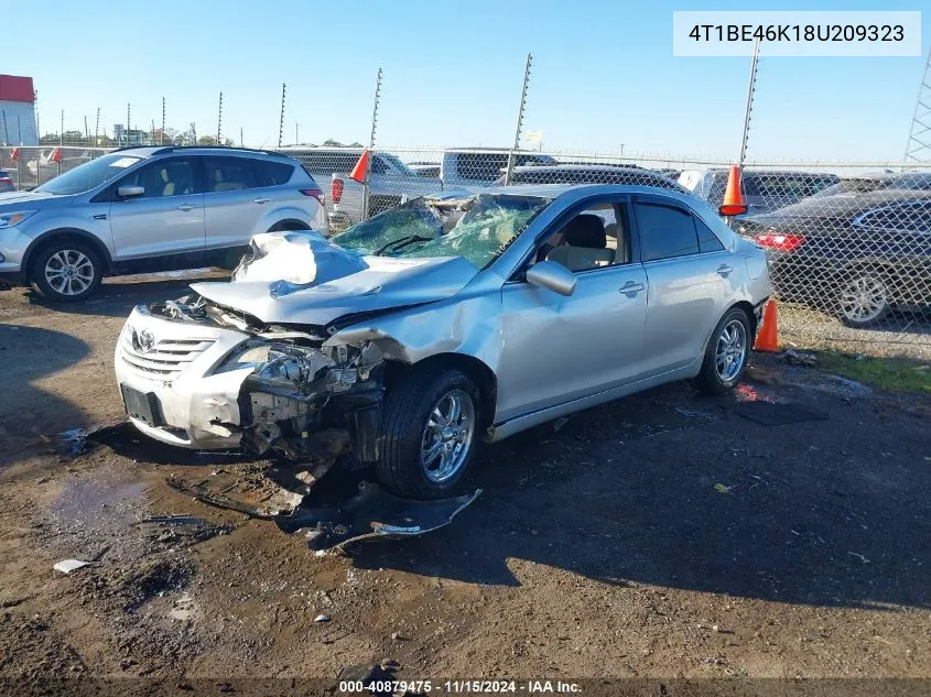 2008 Toyota Camry Le VIN: 4T1BE46K18U209323 Lot: 40879475