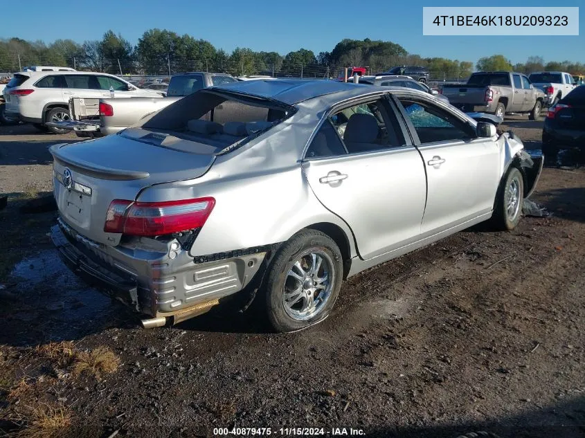 2008 Toyota Camry Le VIN: 4T1BE46K18U209323 Lot: 40879475