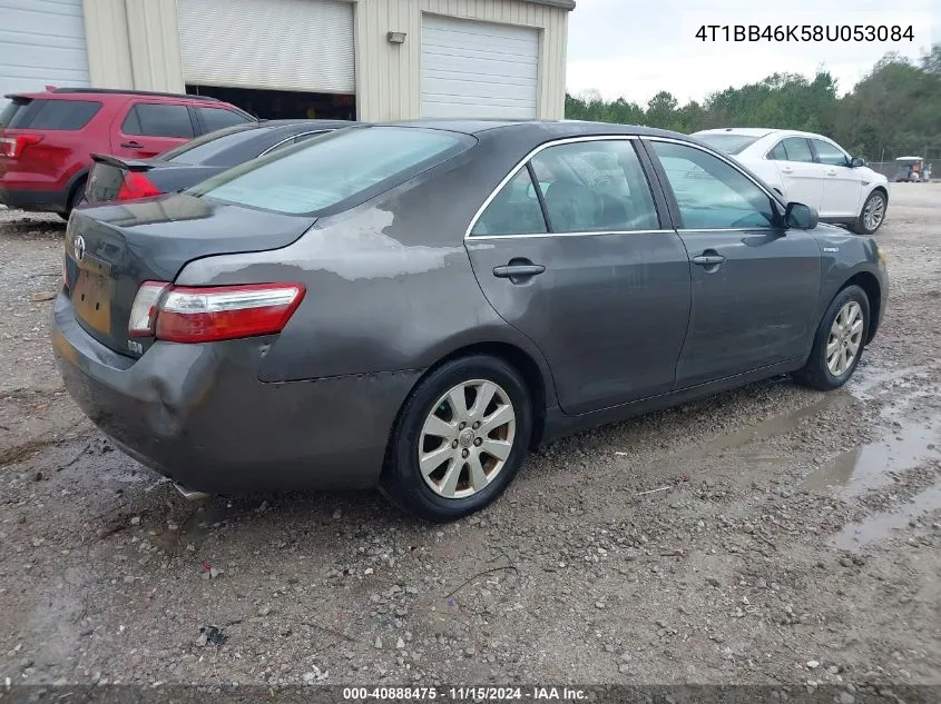 2008 Toyota Camry Hybrid VIN: 4T1BB46K58U053084 Lot: 40888475