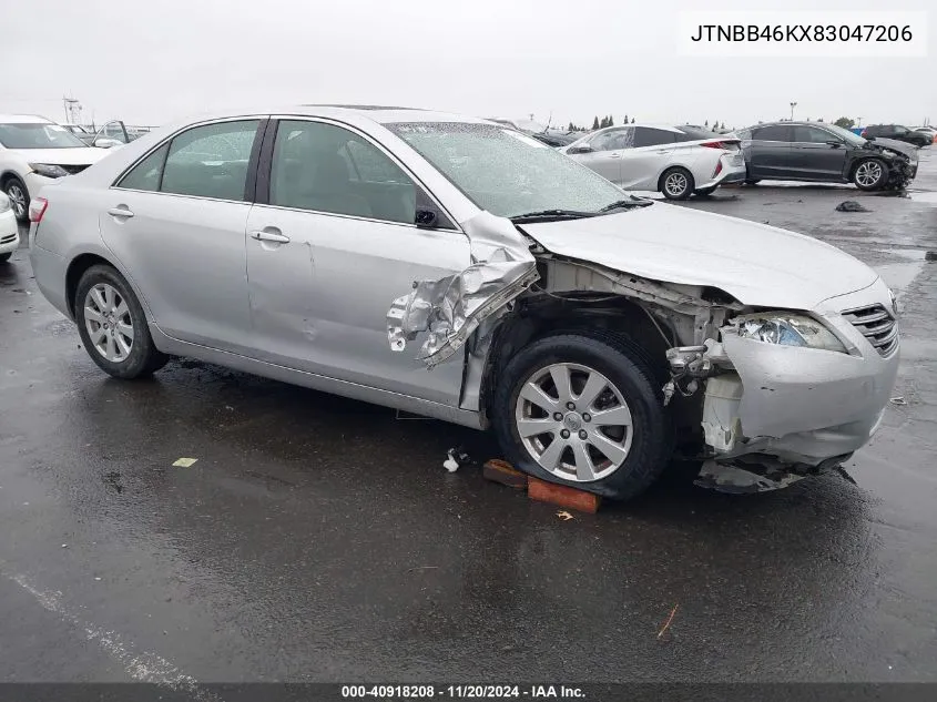 2008 Toyota Camry Hybrid VIN: JTNBB46KX83047206 Lot: 40918208