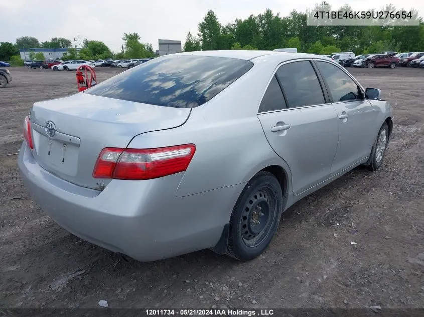 2009 Toyota Camry Le VIN: 4T1BE46K59U276654 Lot: 12011734