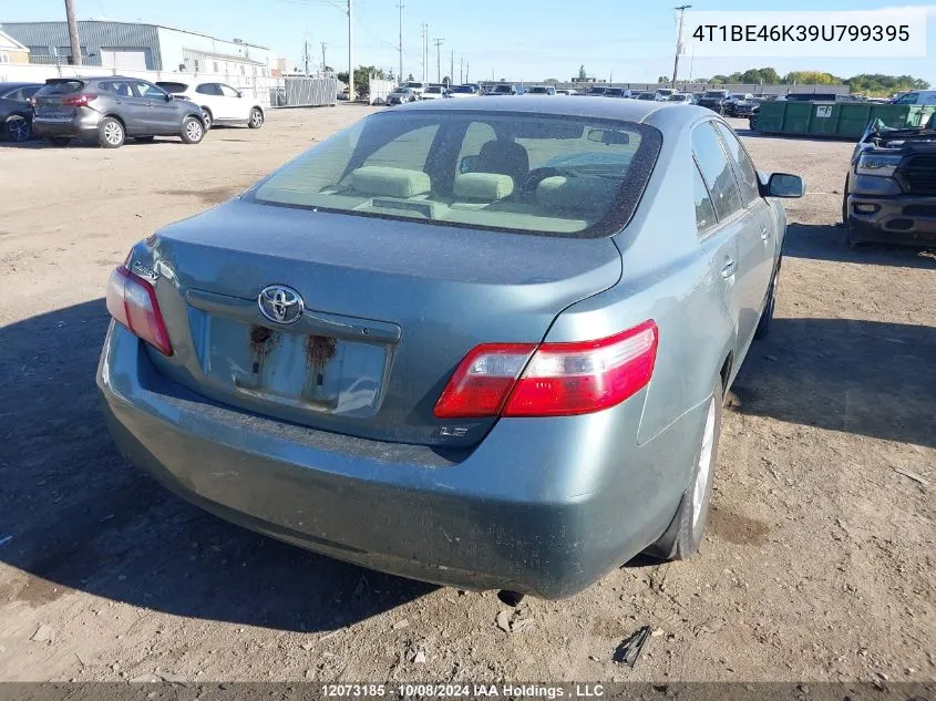 2009 Toyota Camry Se/Le/Xle VIN: 4T1BE46K39U799395 Lot: 12073185