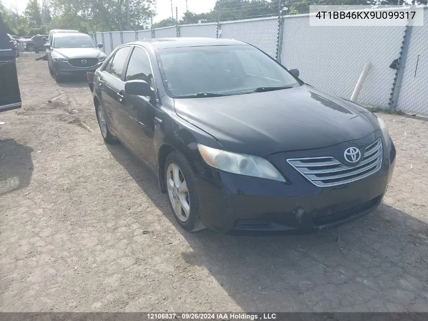 2009 Toyota Camry Hybrid VIN: 4T1BB46KX9U099317 Lot: 12106837