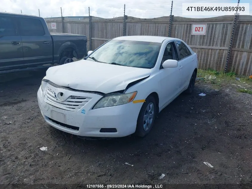 2009 Toyota Camry Le VIN: 4T1BE46K49U859393 Lot: 12107555