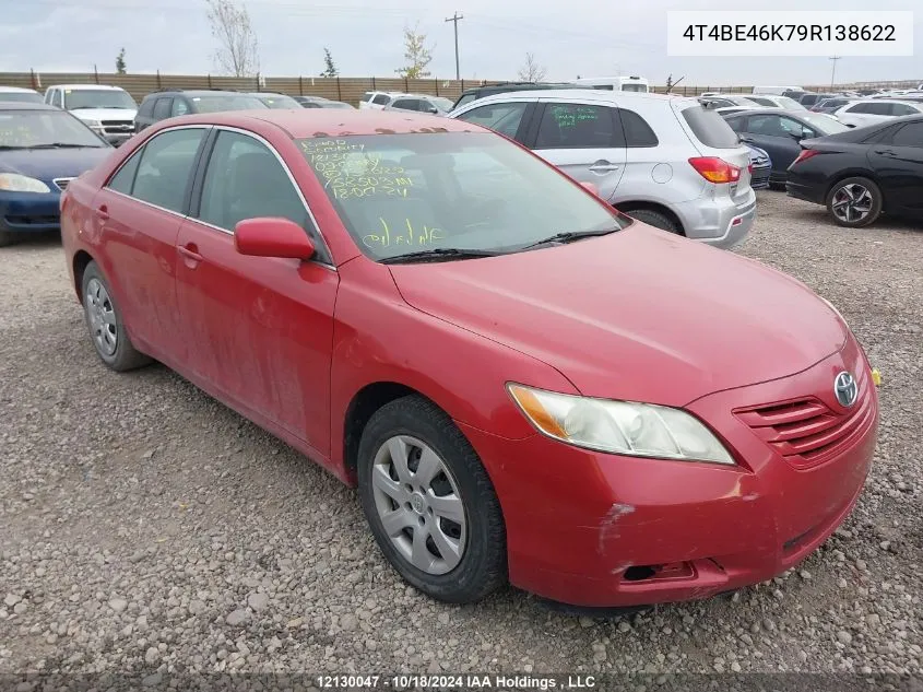 2009 Toyota Camry Se/Le/Xle VIN: 4T4BE46K79R138622 Lot: 12130047