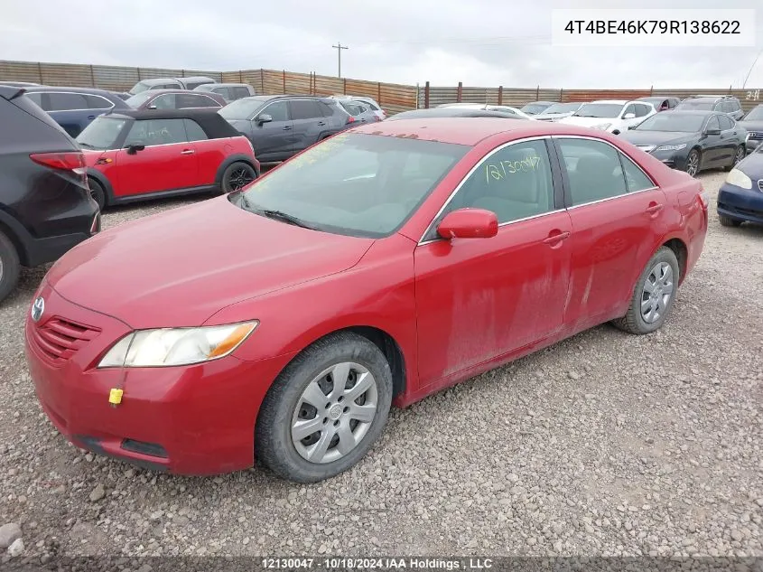 2009 Toyota Camry Se/Le/Xle VIN: 4T4BE46K79R138622 Lot: 12130047