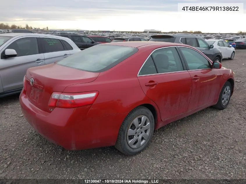 2009 Toyota Camry Se/Le/Xle VIN: 4T4BE46K79R138622 Lot: 12130047