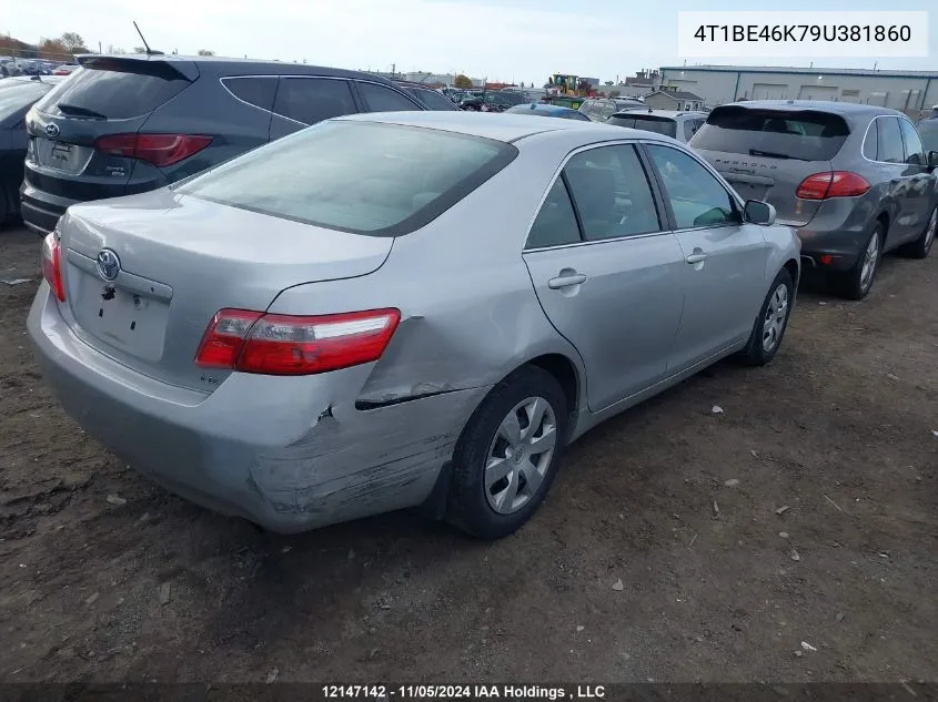 2009 Toyota Camry Se/Le/Xle VIN: 4T1BE46K79U381860 Lot: 12147142