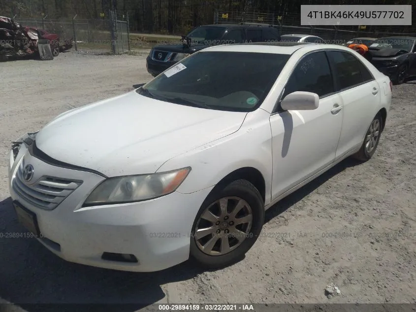 2009 Toyota Camry Xle V6 VIN: 4T1BK46K49U577702 Lot: 29894159