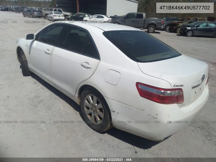 2009 Toyota Camry Xle V6 VIN: 4T1BK46K49U577702 Lot: 29894159