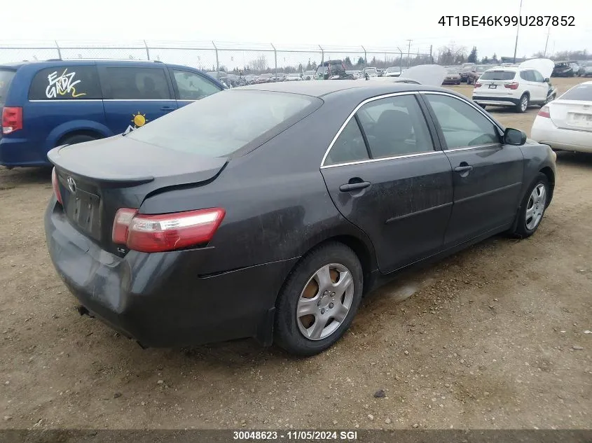 2009 Toyota Camry Se/Le/Xle VIN: 4T1BE46K99U287852 Lot: 30048623