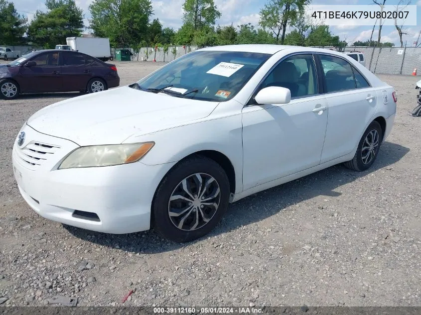 2009 Toyota Camry Le VIN: 4T1BE46K79U802007 Lot: 39112160