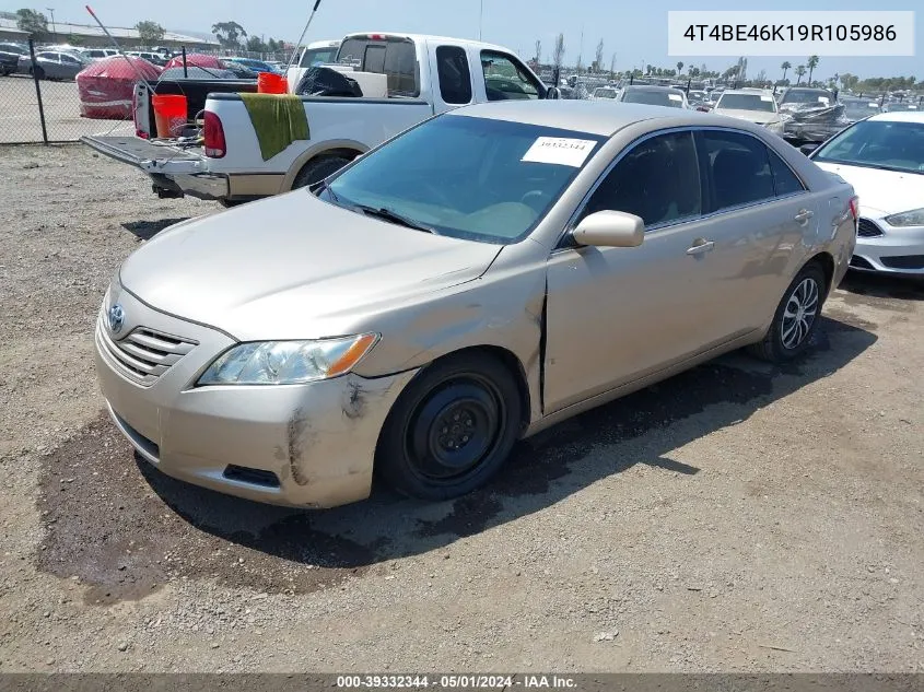 4T4BE46K19R105986 2009 Toyota Camry Le