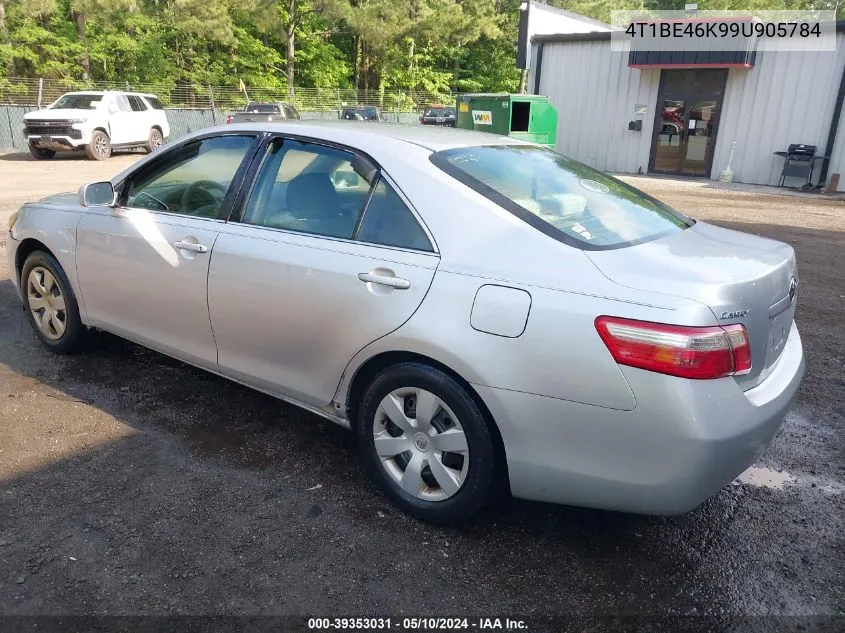 2009 Toyota Camry Le VIN: 4T1BE46K99U905784 Lot: 39353031