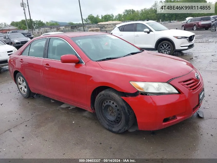 2009 Toyota Camry Le VIN: 4T4BE46K99R114855 Lot: 39403337