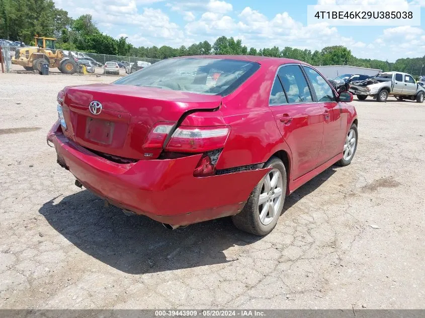 2009 Toyota Camry Se VIN: 4T1BE46K29U385038 Lot: 39443909