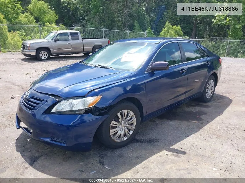 2009 Toyota Camry Le VIN: 4T1BE46K79U318886 Lot: 39450848