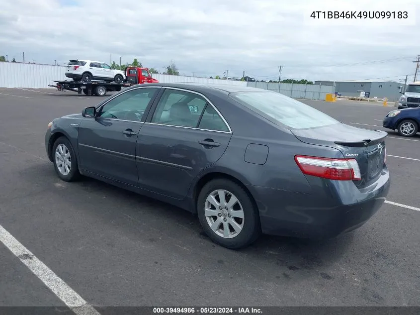 4T1BB46K49U099183 2009 Toyota Camry Hybrid