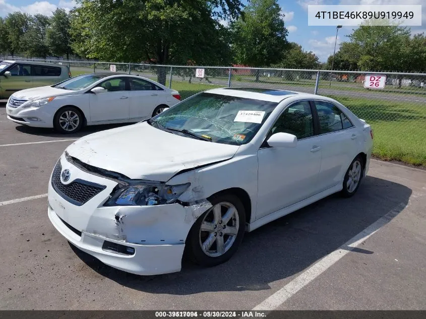 2009 Toyota Camry Se VIN: 4T1BE46K89U919949 Lot: 39517094