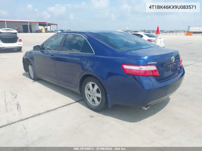 4T1BK46KX9U083571 2009 Toyota Camry Le V6