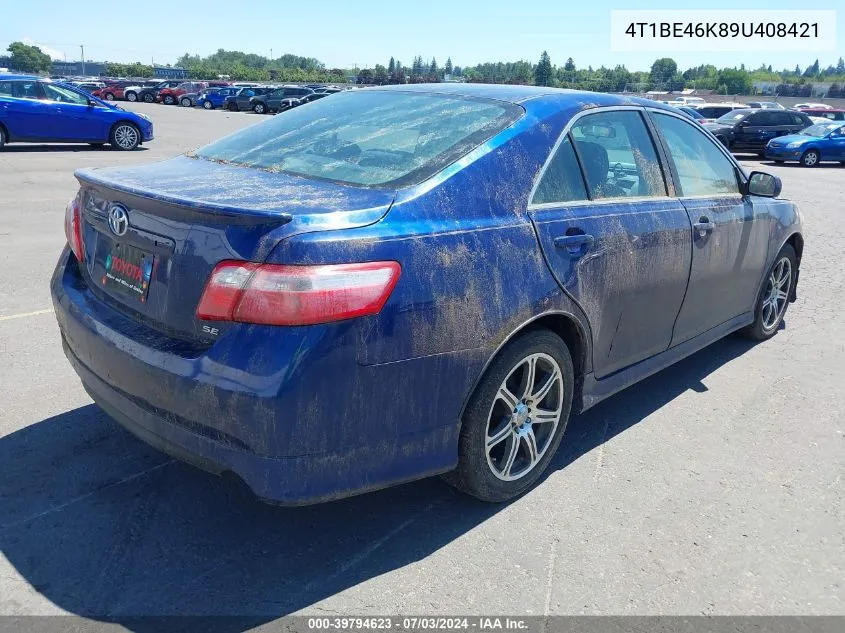 4T1BE46K89U408421 2009 Toyota Camry Se/Le/Xle