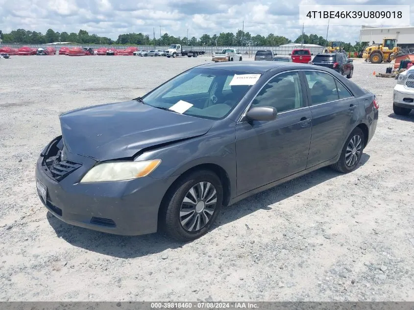 4T1BE46K39U809018 2009 Toyota Camry Le