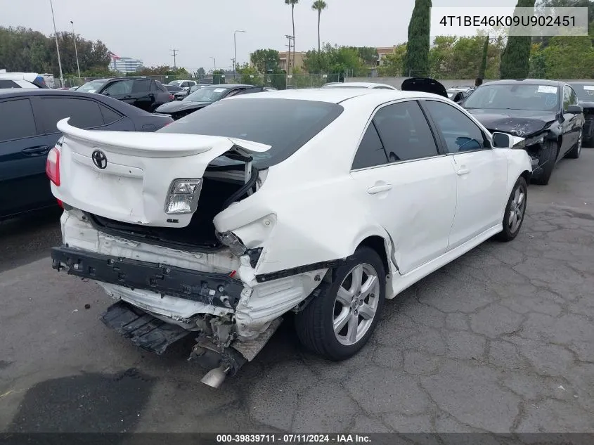 4T1BE46K09U902451 2009 Toyota Camry Se