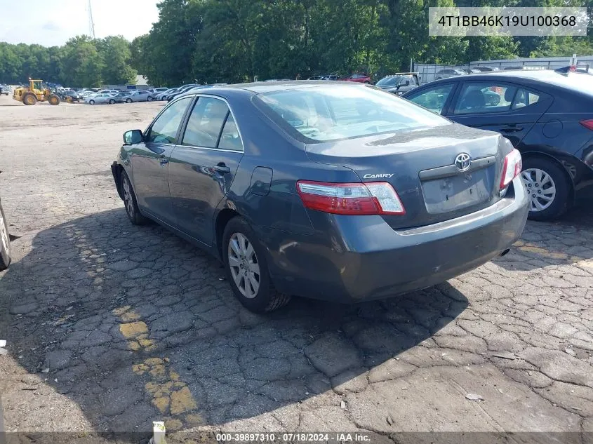 2009 Toyota Camry Hybrid Hybrid VIN: 4T1BB46K19U100368 Lot: 39897310