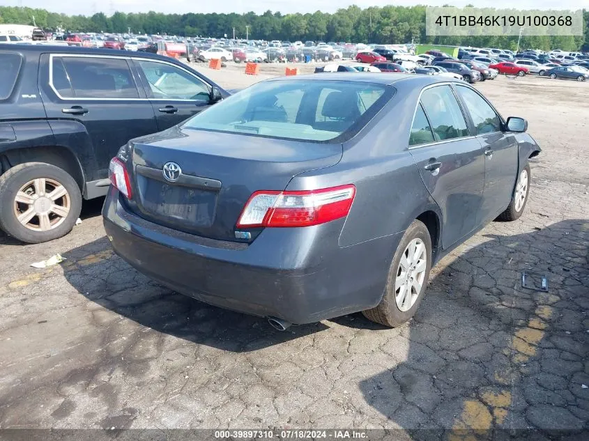 2009 Toyota Camry Hybrid Hybrid VIN: 4T1BB46K19U100368 Lot: 39897310