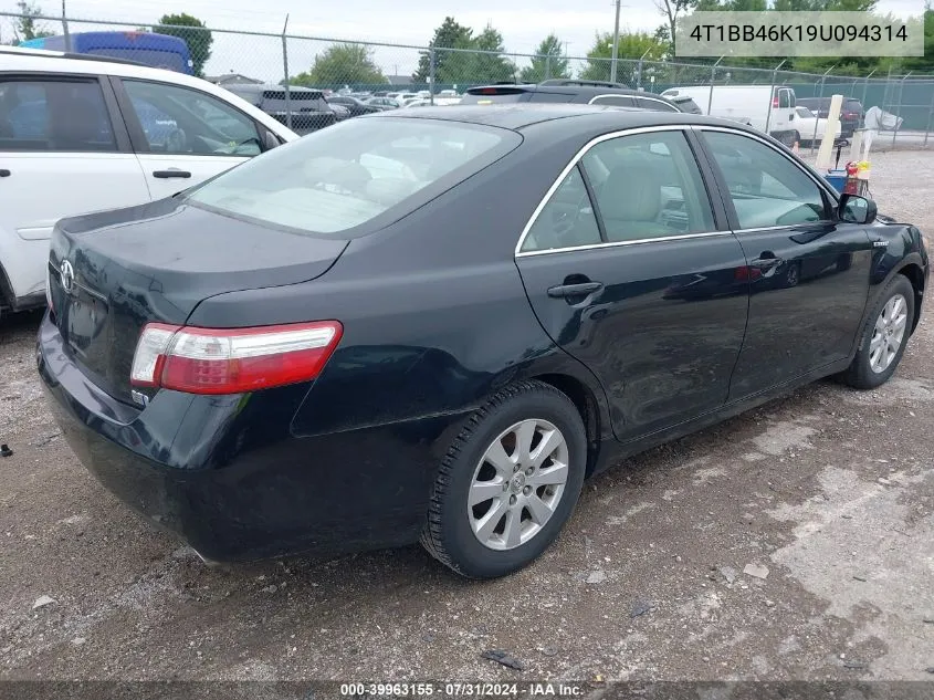 4T1BB46K19U094314 2009 Toyota Camry Hybrid