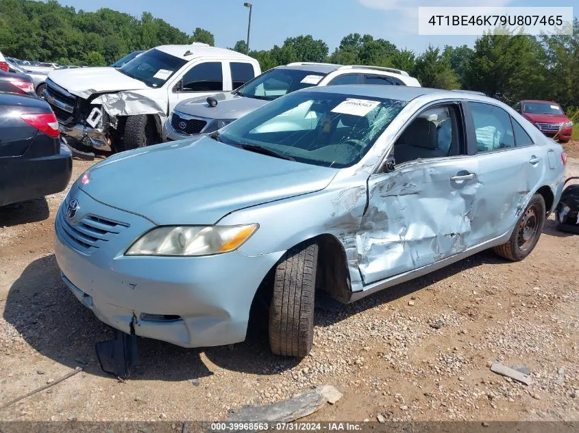 2009 Toyota Camry Le VIN: 4T1BE46K79U807465 Lot: 39968563