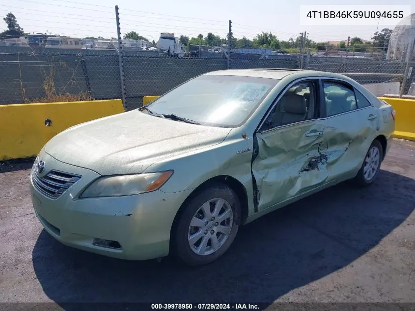 4T1BB46K59U094655 2009 Toyota Camry Hybrid