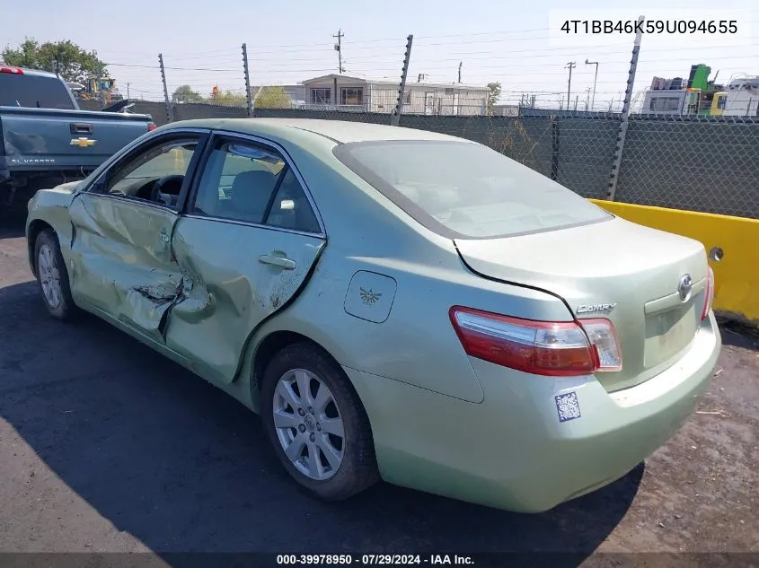 4T1BB46K59U094655 2009 Toyota Camry Hybrid