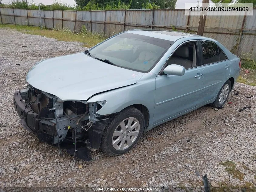 4T1BK46K89U594809 2009 Toyota Camry Xle V6