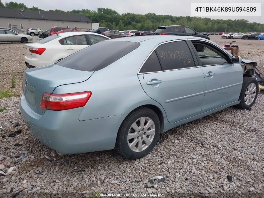 4T1BK46K89U594809 2009 Toyota Camry Xle V6