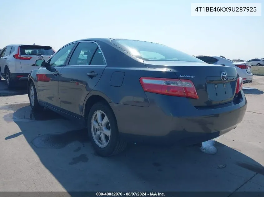 4T1BE46KX9U287925 2009 Toyota Camry Le