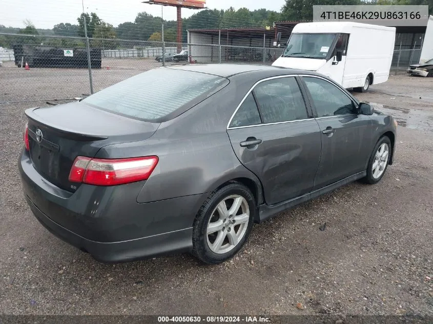 2009 Toyota Camry Se VIN: 4T1BE46K29U863166 Lot: 40050630