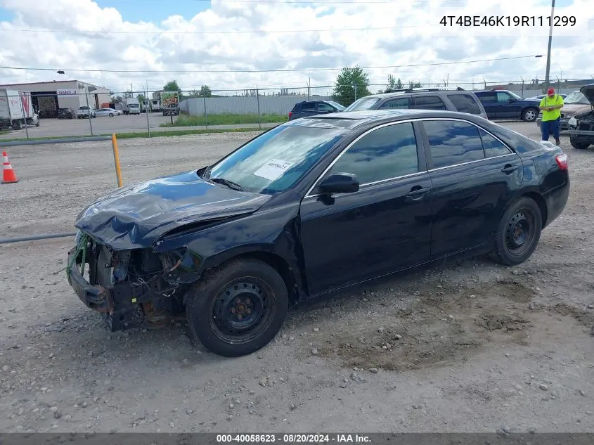 2009 Toyota Camry Le VIN: 4T4BE46K19R111299 Lot: 40058623