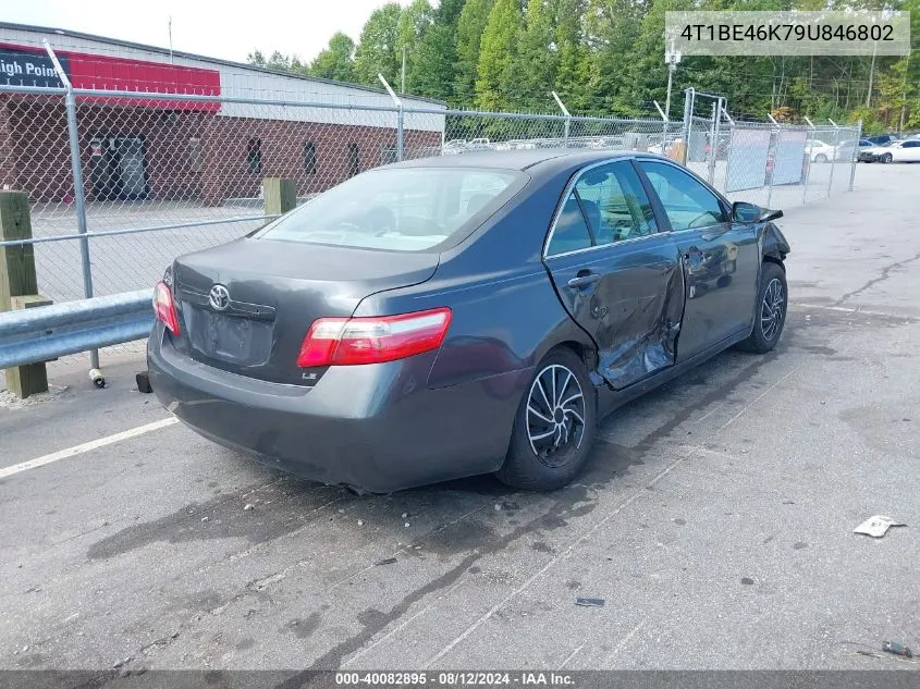 2009 Toyota Camry Le VIN: 4T1BE46K79U846802 Lot: 40082895