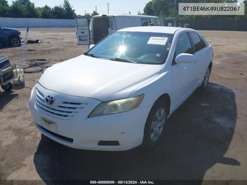 4T1BE46K49U822067 2009 Toyota Camry