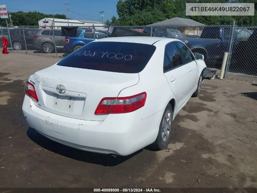 4T1BE46K49U822067 2009 Toyota Camry