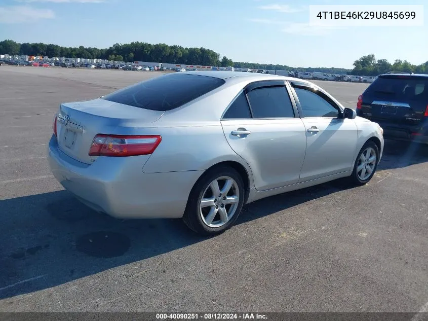 2009 Toyota Camry Le VIN: 4T1BE46K29U845699 Lot: 40090251