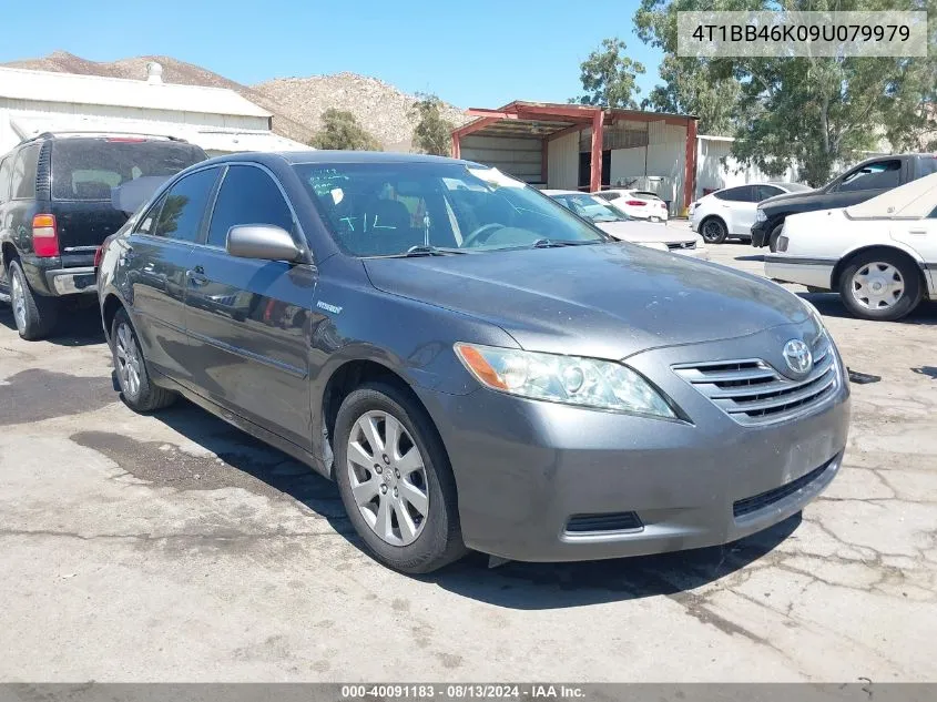 2009 Toyota Camry Hybrid VIN: 4T1BB46K09U079979 Lot: 40091183